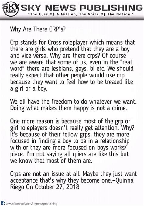 Title: Cross roleplayers .